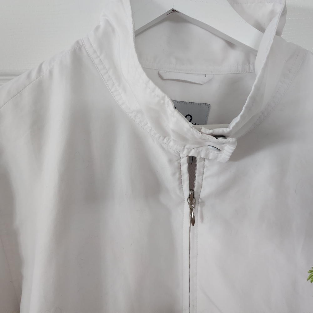 Lilly Pulitzer White Ladies Jacket with Green Logo - Picture 3 of 4